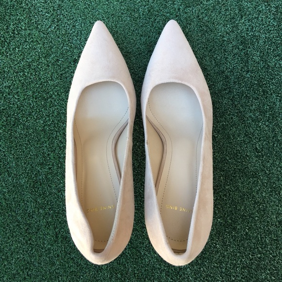 NWT Anine Bing Elly Pump Suede Nude 39 - Picture 8 of 8